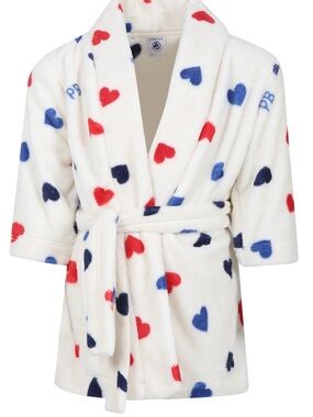 Cozy Kids bathrobe with Heart Print